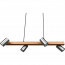 LED Hanglamp - Trion Milona - GU10 Fitting - 4-lichts - Rond - Mat Bruin/Nikkel - Aluminium 7