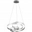 LED Hanglamp - Trion Yarino - 60W - Aanpasbare Kleur - Dimbaar - Rond - Mat Nikkel - Aluminium 4