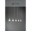 LED Hanglamp - Trion Zuncka - E27 Fitting - 5-lichts - Rechthoek - Mat Nikkel - Aluminium 5