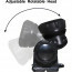 LED Hoofdlamp - Aigi Buvin - Waterdicht - 50 Meter - Kantelbaar - 1 LED - 1.8W - Zwart | Vervangt 10W 6
