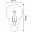 LED Lamp 10 Pack - Filament - E27 Fitting - 8W - Natuurlijk Wit 4200K Lijntekening