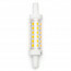LED Lamp - Aigi Trunka - R7S Fitting - 5W - Helder/Koud Wit 6500K - Oranje - Glas