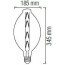 LED Lamp - Design - Elma XL - E27 Fitting - Titanium - 8W - Warm Wit 2400K 2
