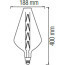 LED Lamp - Design - Panaro XL - E27 Fitting - Amber - 8W - Warm Wit 2200K 2