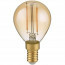 LED Lamp - Filament - Trion Tropin - Set 3 Stuks - E14 Fitting - 2W - Warm Wit-2700K - Amber - Glas 2