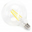 LED Lamp - Smart LED - Aigi Rixona - Bulb G125 - 6W - E27 Fitting - Slimme LED - Wifi LED + Bluetooth - Aanpasbare Kleur - Transparant Helder - Glas 3