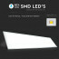 LED Paneel - Viron Ganto - 120x30 Helder/Koud Wit 6400K - 29W Inbouw Rechthoek - Mat Wit - Aluminium 2