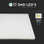 LED Paneel - Viron Ganto - 60x60 Helder/Koud Wit 6400K - 25W Inbouw Vierkant - Mat Wit - Aluminium 7