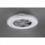 LED Plafondlamp met Ventilator - Plafondventilator - Trion Haron - 40W - Rond - Mat Chroom - Kunststof  10