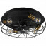 LED Plafondlamp met Ventilator - Plafondventilator - Trion Turbind - E27 Fitting - Afstandsbediening - Rond - Mat Zwart/Bruin - Aluminium 3