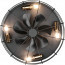 LED Plafondlamp met Ventilator - Plafondventilator - Trion Turbind - E27 Fitting - Afstandsbediening - Rond - Mat Zwart/Bruin - Aluminium 2