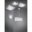 LED Plafondlamp - Plafondverlichting - Trion Colmino - E27 Fitting - 3-lichts - Vierkant - Mat Wit - Aluminium 4