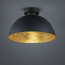 LED Plafondlamp - Plafondverlichting - Trion Jin - E27 Fitting - Rond - Mat Zwart Aluminium 6