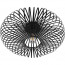 LED Plafondlamp - Plafondverlichting - Trion Johy - E27 Fitting - Rond - Industrieel - Mat Zwart - Aluminium - 50cm 4