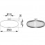 LED Plafondlamp - Plafondverlichting - Trion Johy - E27 Fitting - Rond - Industrieel - Mat Zwart - Aluminium - 50cm Lijntekening