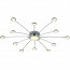 LED Plafondlamp - Trion Bodrina - 24W + 6W - 13-lichts - Aanpasbare Kleur - Dimbaar - Afstandsbediening - Rond - Mat Chroom - Aluminium 2