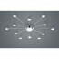 LED Plafondlamp - Trion Bodrina - 24W + 6W - 13-lichts - Aanpasbare Kleur - Dimbaar - Afstandsbediening - Rond - Mat Chroom - Aluminium 6