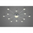 LED Plafondlamp - Trion Bodrina - 24W + 6W - 13-lichts - Aanpasbare Kleur - Dimbaar - Afstandsbediening - Rond - Mat Chroom - Aluminium 7
