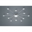 LED Plafondlamp - Trion Bodrina - 24W + 6W - 13-lichts - Aanpasbare Kleur - Dimbaar - Afstandsbediening - Rond - Mat Chroom - Aluminium 8
