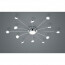 LED Plafondlamp - Trion Bodrina - 24W + 6W - 13-lichts - Aanpasbare Kleur - Dimbaar - Afstandsbediening - Rond - Mat Chroom - Aluminium 9