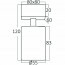 LED Plafondspot - Brinton Betin - GU10 Fitting - 1-lichts - Rond - Mat Wit - Kantelbaar - Aluminium - Philips - CorePro 830 36D - 4.6W - Warm Wit 3000K Lijntekening