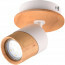 LED Plafondspot - Trion Arnia - GU10 Fitting - 1-lichts - Rond - Hout/Wit - Natuurhout - 5