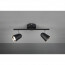 LED Plafondspot - Trion Toluno - 6W - Warm Wit 3000K - 2-lichts - Rechthoek - Mat Zwart - Kunststof 3