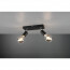 LED Plafondspot - Trion Zuncka - E27 Fitting - 2-lichts - Rechthoek - Mat Zwart - Aluminium 3