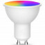 LED Spot Set GU10 - Facto - Smart LED - Wifi LED - Slimme LED - 5W - RGB+CCT - Aanpasbare Kleur - Dimbaar - Afstandsbediening - Pragmi Nivas Pro - Inbouw Vierkant - Mat Zwart - Trimless - Kantelbaar - 150mm 2