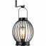 LED Tafellamp op Zonne-energie - Solar Hanglamp - Trion Muricy - Warm Wit 2700K - Spatwaterdicht IP44 - Rond - Zwart 2