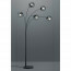 LED Vloerlamp - Trion Balina - E14 Fitting - Rond - Mat Zwart - Aluminium 2