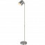 LED Vloerlamp - Trion Blade - 4W - Warm Wit 3000K - Dimbaar - Rond - Mat Nikkel - Aluminium