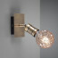 LED Wandspot - Trion Korli - E27 Fitting - 1-lichts - Rond - Mat Brons – Aluminium 4
