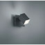 LED Wandspot - Trion Laginos - 8W - Warm Wit 3000K - 1-lichts - Vierkant - Mat Zwart - Aluminium 2