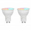 Mi-Light - LED Spot Set GU10 - Smart LED - Wifi LED - Slimme LED - 4W - RGB+CCT - Aanpasbare Kleur - Dimbaar - Pragmi Borny Pro - Inbouw Rechthoek Dubbel - Mat Zwart - Kantelbaar - 175x92mm 3