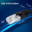 Netwerkkabel - Internetkabel - Patchkabel - Aigi Hoxi - Cat7 UTP Kabel RJ45 - 10 Meter - Koper - Zwart Lijntekening