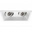 PHILIPS - LED Spot Set - CorePro 827 36D - Pragmi Zano Pro - GU10 Fitting - Inbouw Rechthoek Dubbel - Mat Wit - 3.5W - Warm Wit 2700K - Kantelbaar - 185x93mm