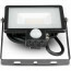 SAMSUNG - LED Bouwlamp 20 Watt met Sensor - LED Schijnwerper - Viron Dana - Natuurlijk Wit 4000K - Mat Zwart - Aluminium 3