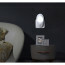 Stekkerlamp Lamp - Stekkerspot met Aan/Uit Schakelaar - Aigi Woest XL - 1W - Helder/Koud Wit 6500K - Ovaal - Mat Wit - Kunststof 4