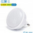 Stekkerlamp - Nachtlamp met Dag en Nacht Sensor - Aigi Qpoi - 0.3W - Warm Wit 3000K - Rond - Mat Wit - Kunststof 2